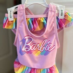 Barbie Pink and Rainbow Kids Bikini